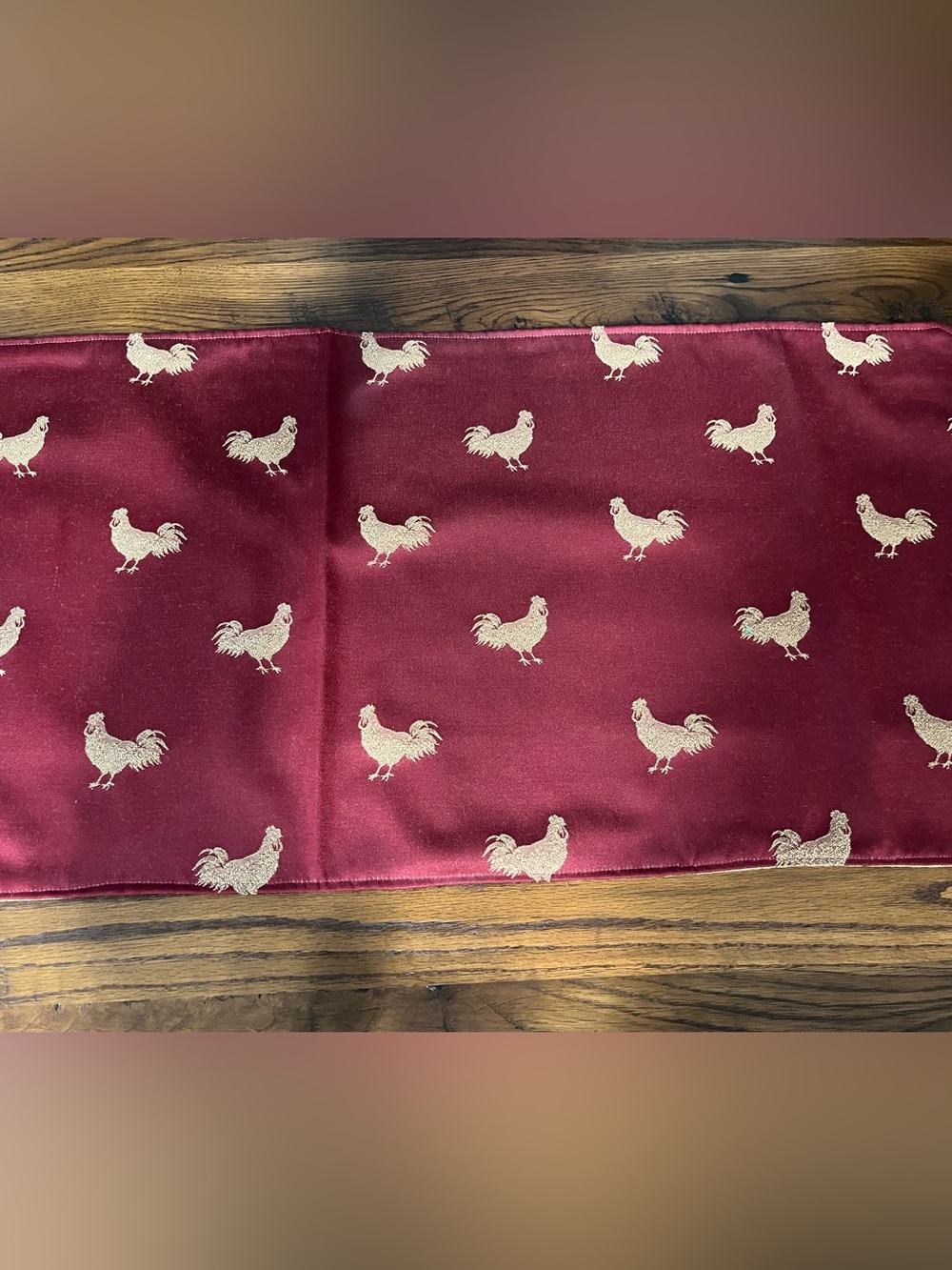 Reversible Chicken Table Runner - Picture 2 of 11